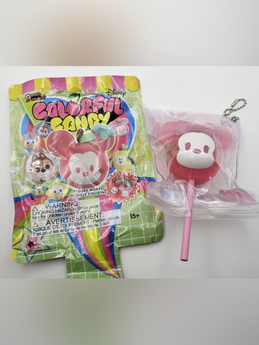 Disney Pink Strawberry Tsum Tsum Keychain Charm